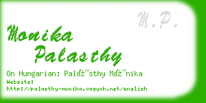 monika palasthy business card